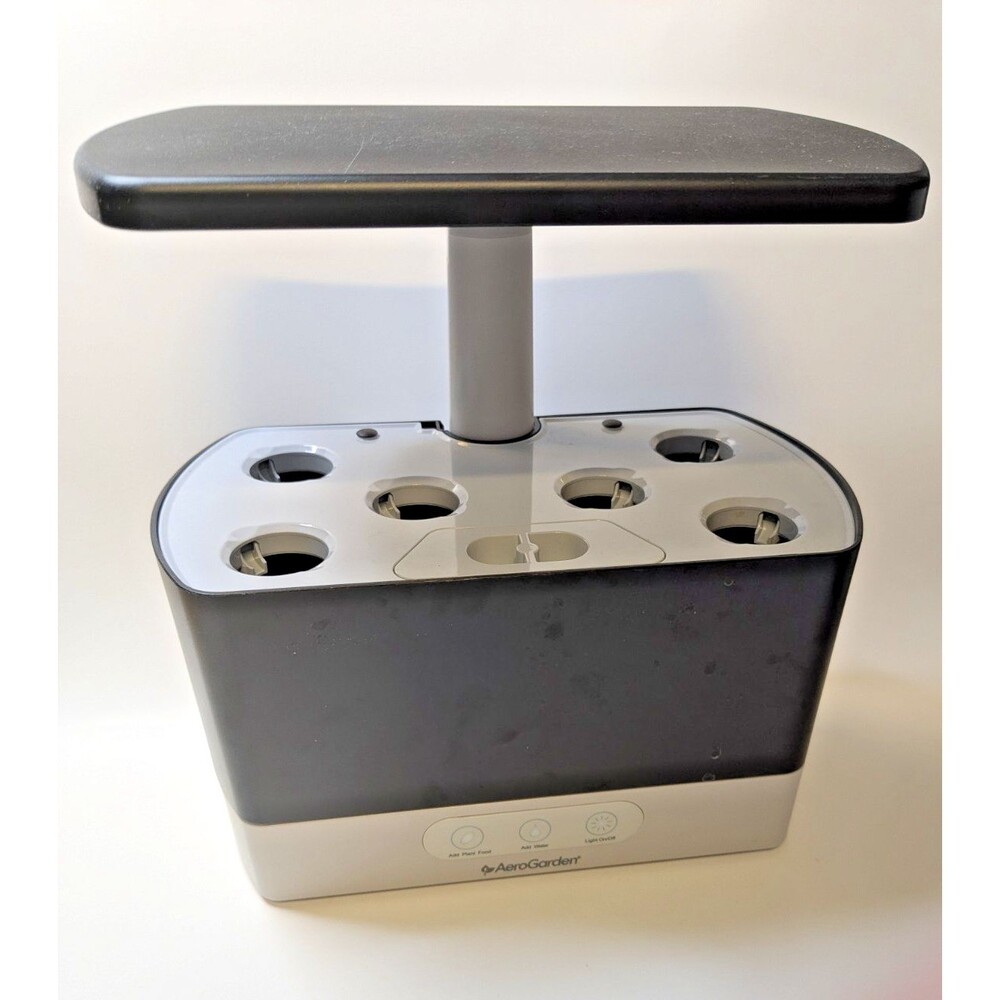 AeroGarden Harvest Home Garden 100690-BLK 6 Pod Indoor Hydroponic Herb LED Black